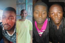 Photocollage of 8 suspects arrested over stock theft in Mt Kenya.